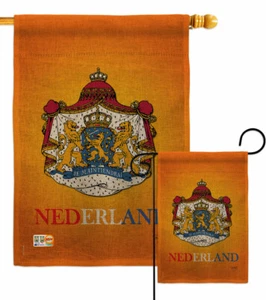 Niederlande Sackleinen Garten Flagge Nationalität Deko Geschenk Hof Haus Banner - Bild 1 von 19