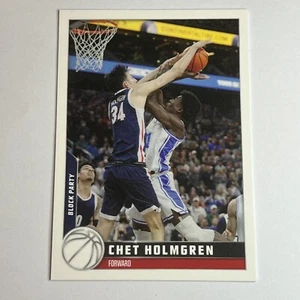 2022 Topps X Chet Holmgren Rookie #5 Block Party RC Oklahoma city Thunder  - Picture 1 of 2
