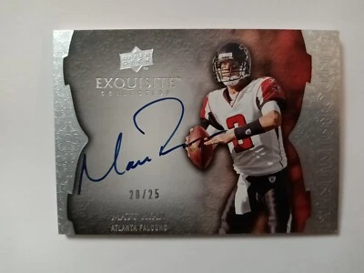 2009 Upper Deck Exquisite Endorsements Matt Ryan On Card Auto /25 Falcons Colts  - Image 1 of 2