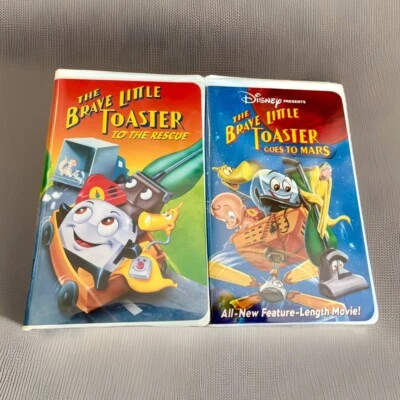 The Brave Little Toaster To The Rescue &  Goes To Mars VHS's - Tested - Image 1 of 3