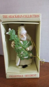SCHMID SHAKMAN COLLECTION Porcelain FATHER CHRISTMAS SANTA Ornament~LN in Box - Picture 1 of 5