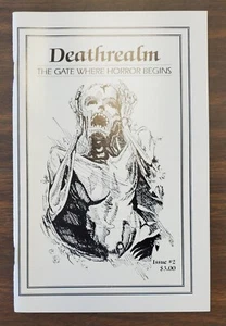 Deathrealm #2 The Gate Where Horror Begins Zine Kaiju Prensa Horror Zine 1987 - Imagen 1 de 2