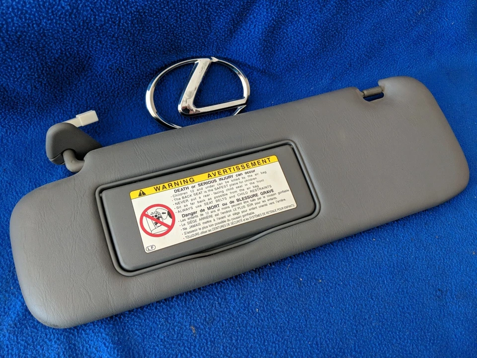 Оригинальный серый солнцезащитный козырек для водителя Lexus LX470 2000-2002 годов выпуска - Изображение 1 из 4