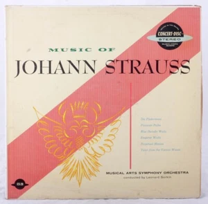 Music of Johann Strauss by Musical Arts Symphony Orchestra and Leonard Sorkin LP - Picture 1 of 5