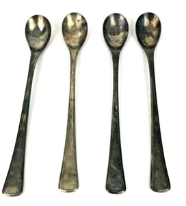 Juego de 4 cucharas vintage de plata de Japón 18-8 de acero inoxidable extremo ovalado 7,5" - Imagen 1 de 9