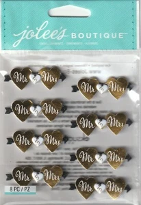 Jolee's Boutique MR. & MRS. REPEAT Stickers Wedding Theme 99777 Fast FREE Ship! - Picture 1 of 1