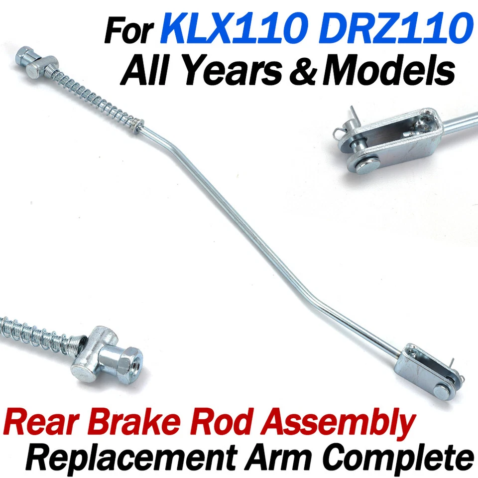 For Kawasaki KLX110 KLX110L 110R 2002-2023 Rear Brake Rod Assembly Suzuki DRZ110 - Imagem 1 de 4