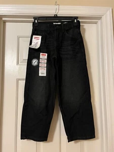Wrangler Five Star Premium Loose Youth Boy Black Wash Pants Jeans Size 8 Loose - Picture 1 of 2