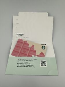 Latest Starbucks Japan Valentine Pink chocolate Card 2024 Limited Fast Shipping