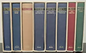 8 Lot The Library Of America Classic Hardcover Books W/ Slipcovers Twain Henry - Picture 1 of 8
