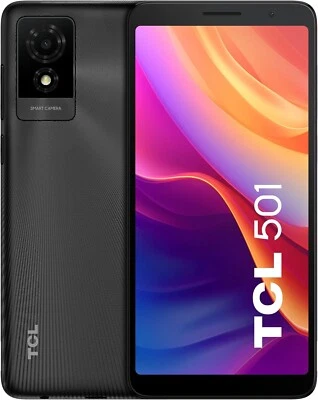 TCL 501 Black T433D - 32GB 4G Smart Phone / Dual Sim / 6" Display / Unlocked