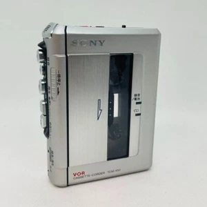 SONY TCM-450 Portable Cassette Tape Recorder Tested vintage - Picture 1 of 7