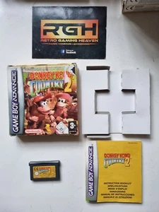 DONKEY KONG COUNTRY 2 NINTENDO GAMEBOY ADVANCE EUR GAME COMPLETE GOOD CON SAVES - Picture 1 of 11