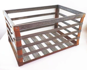 Alte Sero Gitterbox Metall Kiste Garten Loft Deko - Bild 1 von 5