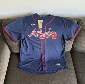 Nike Atlanta Braves Chris Sale #51 Navy Jersey MLB Baseball Men’s Sz: XL - Picture 1 of 6