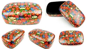 28 WHOLESALE LOT BOX HANDPAINTED PAPIER MACHE INDIA KASHMIR BOX:7"X3"X2": 28 PCS - Picture 1 of 4