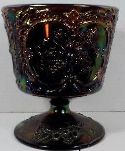 Fenton Carnival Glas Wilde Erdbeeren Kompott Bonbonglas ohne Deckel - Bild 1 von 8