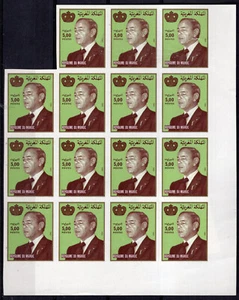 MOROCCO, SC # 524, BLOCK OF 15 STAMPS, IMPERFORATED, MNH - Picture 1 of 1