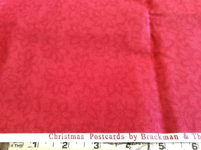 CHRISTMAS POSTCARDS-POINSETTIA 1880-1900 BY BRACKMAN & THOMPSON FOR MODA-BTY Foto 1 de 2