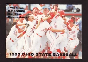 Ohio State Buckeyes 1995 Baseball Pocket Spielplan State Farm Big 10 - Bild 1 von 2