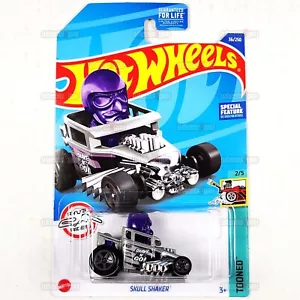 2022 Hot Wheels SKULL SHAKER #36 silver Tooned Ryu's Rides HW 1:64 Mattel HCV45 - Picture 1 of 2