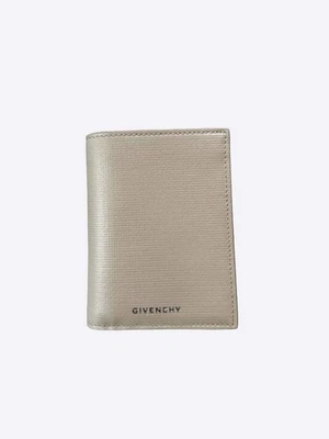 Cartera de cuero con logotipo beige y negro de Givenchy Foto 1 de 3