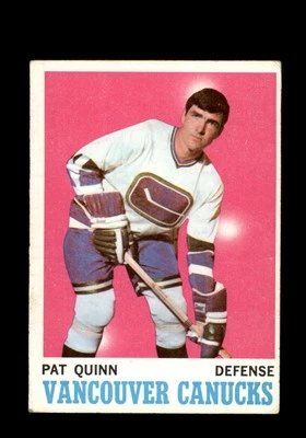 1970-71 Topps #120 Pat Quinn Vancouver Canucks VG - Image 1 of 2