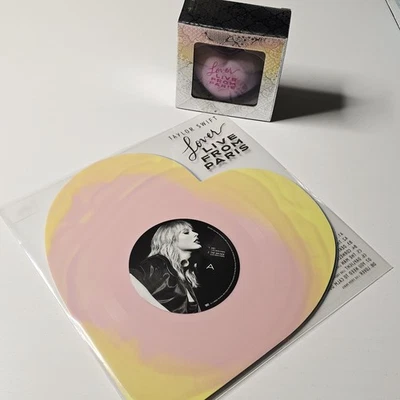 TAYLOR SWIFT/LOVER (Live From Paris) 2x Vinyl LP Album AND Lover Ornament 💝🩵💖 - Image 1 of 4