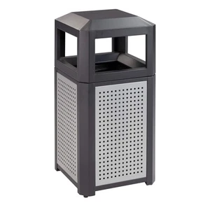 Evos Steel Trash Can, 15 Gallons, Indoor and Outdoor Use, Commercial Garbage ... - Picture 1 of 3