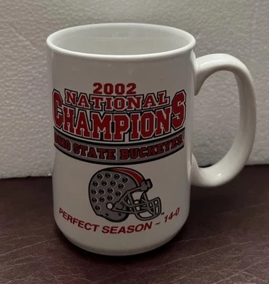 Ohio State Buckeyes Coffee Mug 2002 National Champions  Perfect Season . 14-0 - Image 1 of 4