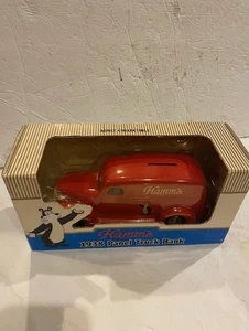 Hamm's Beer 1938 Chevy Panel Truck Coin Bank Die Cast Metal Ertl B985 1994 USA - Picture 1 of 7