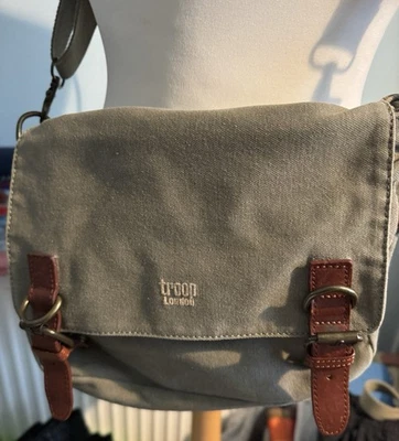 Troop London Khaki Messenger/cross Body Bag - Image 1 of 4