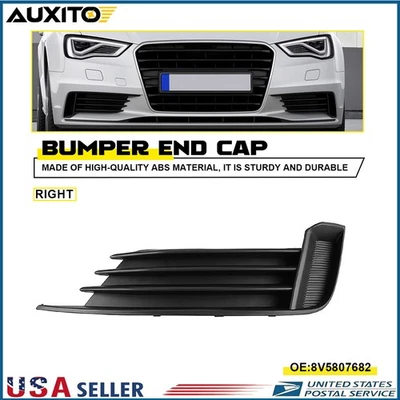 Right Side Front Bumper Fog Light Lamp Cover Grille Trim For AUDI S3 A3 13-17 H - Image 1 of 4