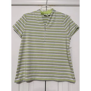 Zenergy Golf by Chico's gestreiftes Kurzarmshirt, Größe 2 - Bild 1 von 6