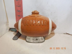 Vintage JIM BEAM 1972 Football Shaped Bottle Decanter with Cork Regal China #145 - Picture 1 of 3