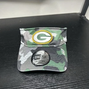 Green Bay Packers New Era Visor Green Camo Hat - Picture 1 of 6