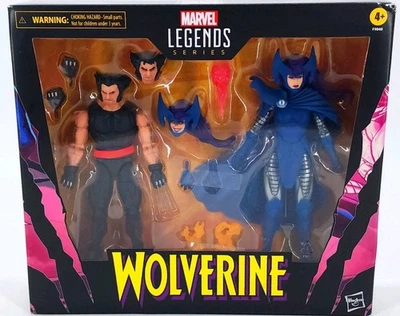Figura de acción Wolverine & Psylocke Marvel Legends Series 50 aniversario paquete de 2 Foto 1 de 4