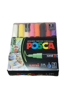 Uni Posca (PC-3M) 0,9-1,3 mm Fein Dual Tip Marker Stift 16 Farben PC-3M Mitsubishi - Bild 1 von 4