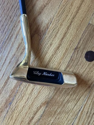 VINTAGE SCOTTSDALE GOLF CO. Outlaw HT Putter 24K GOLD PLATED RH 34" - Image 1 of 4