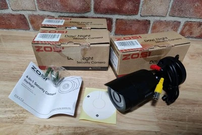 3x ZOSI 1AC-1062T-B-N 1080P HD Day Night Bullet Surveillance Security Cameras - Image 1 of 4