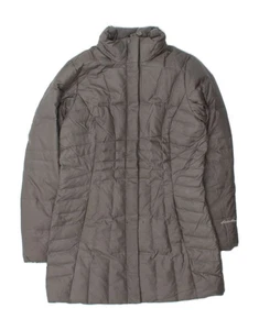 EDDIE BAUER Womens Padded Coat UK 10 Small Grey Polyester AU15 - Picture 1 of 3