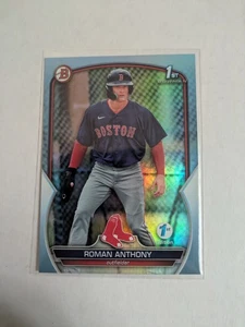 2023 Bowman 1a Edizione Roman Anthony BPPF-71 Sky Blue Foil Prospect Rookie RC - Foto 1 di 2