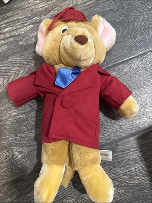 Vintage 1986 Disney Basil Plush The Great Mouse Detective 15" Caltoy; NOVO - Imagem 1 de 4