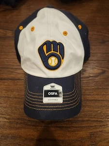 Milwaukee Brewers 47 Marke authentischer weißer Hut Medium verstellbar - Bild 1 von 3