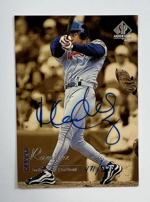 1999 Upper Deck #27 Manny Ramirez Auto 471/532 AR139 - Image 1 of 2