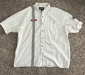 Vintage Harley Davidson Button Up Kurzarm Hemd Größe 3XL Herren Racing - Bild 1 von 10