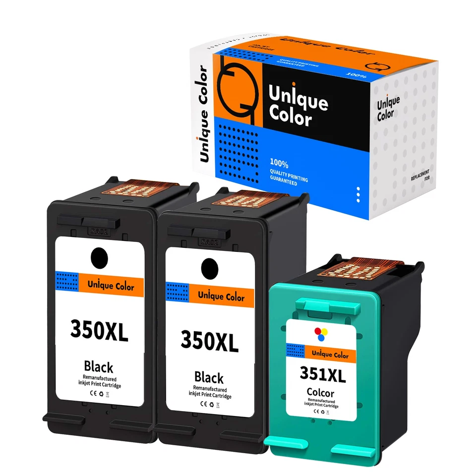 DRUCKER PATRONEN für HP 350 + 351 XL C4340 C4380 C4385 C4400 C4424 C4480 C4500 c - Bild 1 von 1