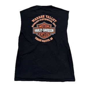 Vintage Harley Davidson 2002 XL Tank Top Shirt Wabash Valley Terre Haute Indiana - Picture 1 of 6