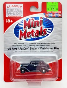 CMW. Mini Metalle HO. Ford Fordor Limousine 1936 Washingtonblau - Bild 1 von 3