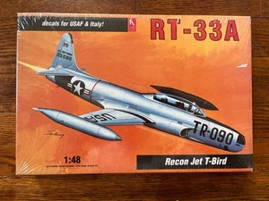 1/48 Hobby Craft RT-33A Recon Jet T-Bird Decals for USAF & Italy SEALED - Bild 1 von 3